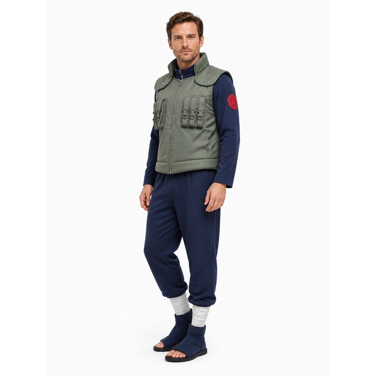 Kakashi Cosplay Costume with Vest and Pants Costumes detail