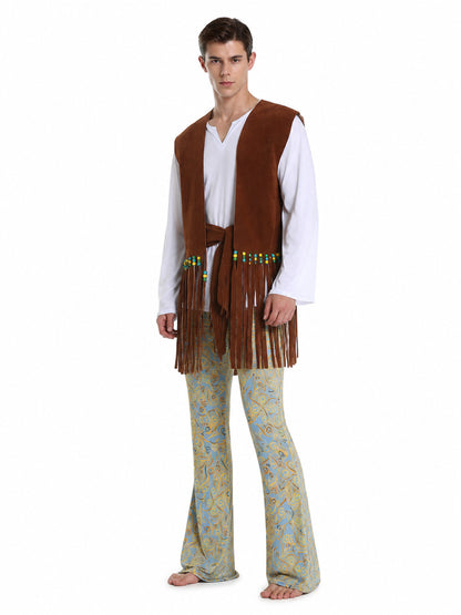 Stage Costume with Fringed Vest and Pants