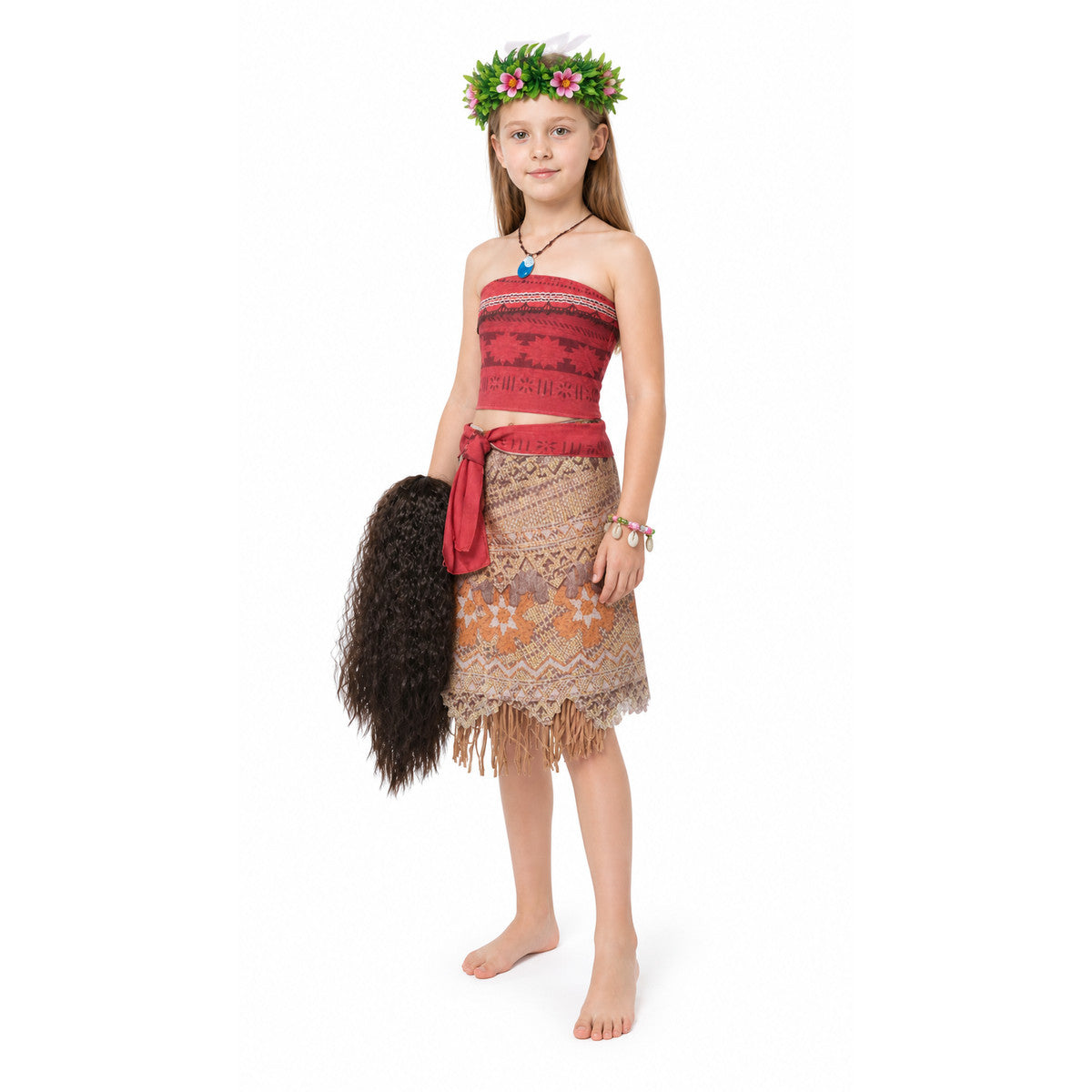 Moana Carnival Costume with Accessories for Children Costume Accessories detail