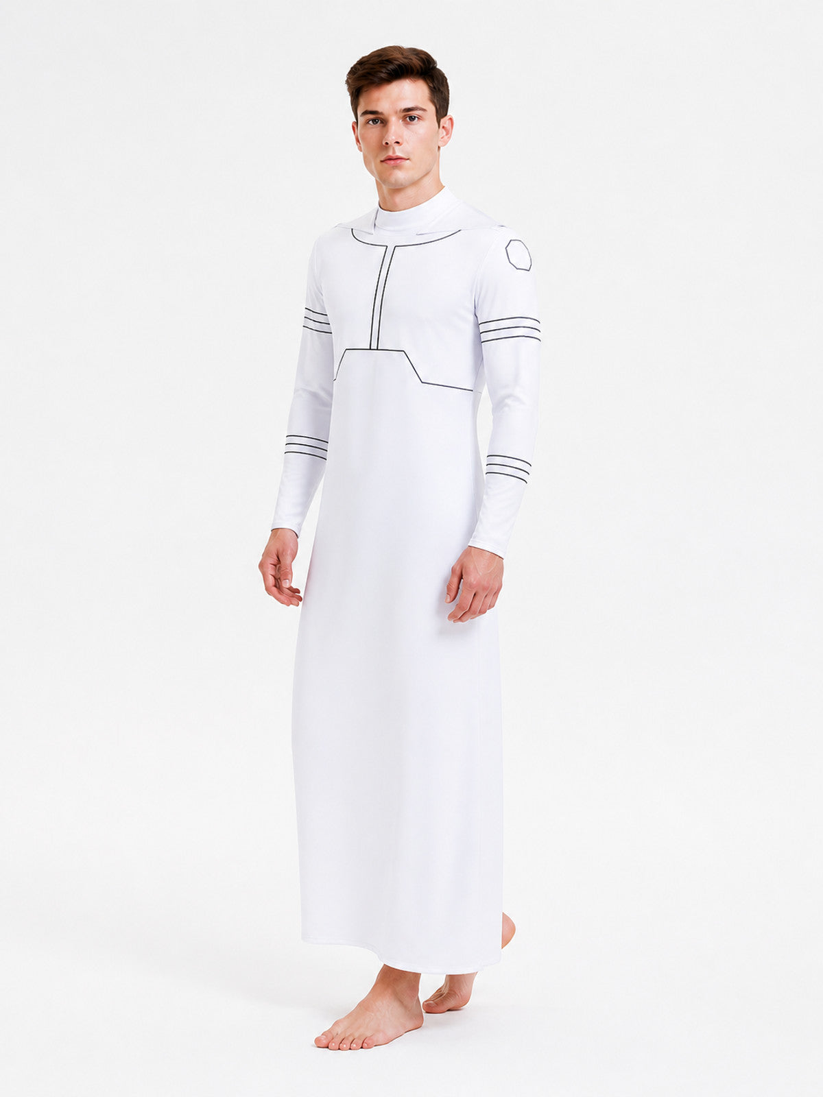 Mark Grayson Cosplay Jumpsuit, White Costumes detail