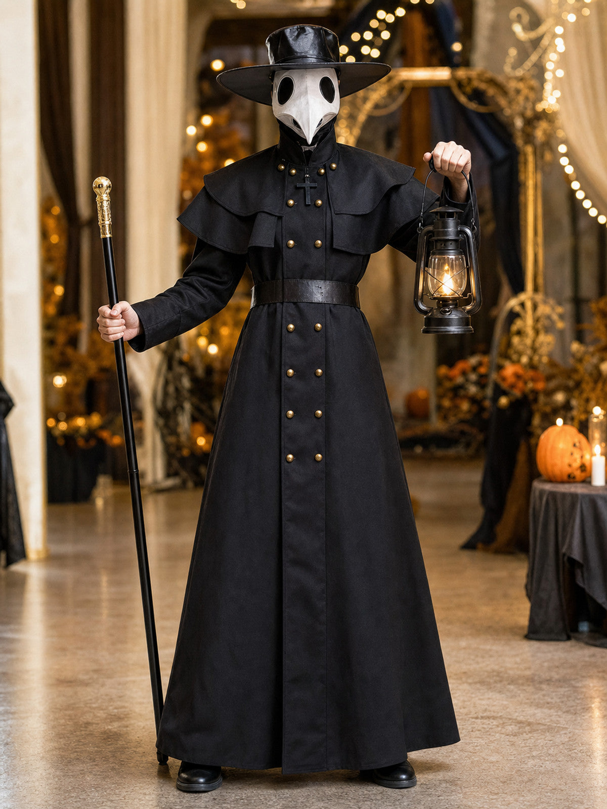 Halloween Plague Doctor Costume with Mask