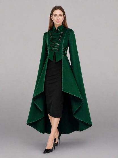 Green Carnival Cloak with Black Inserts