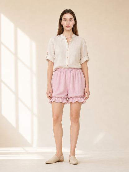 These bloomer shorts feature a cute, playful style and are suitable for everyday lifestyle view