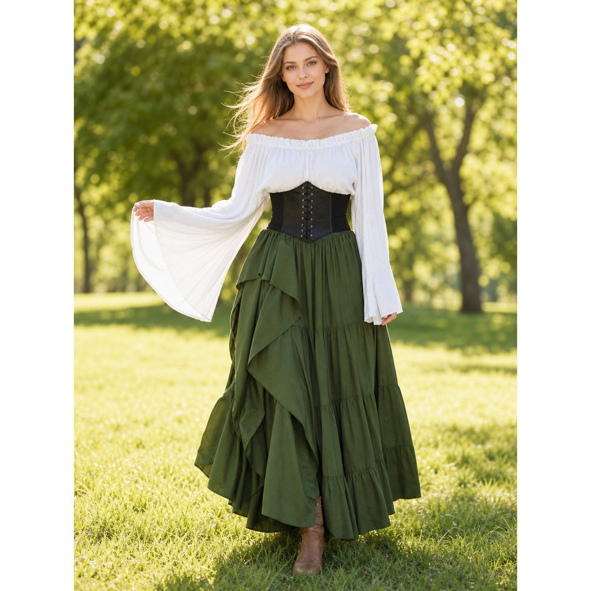 Renaissance Corset Dress for Themed Parties lifestyle view