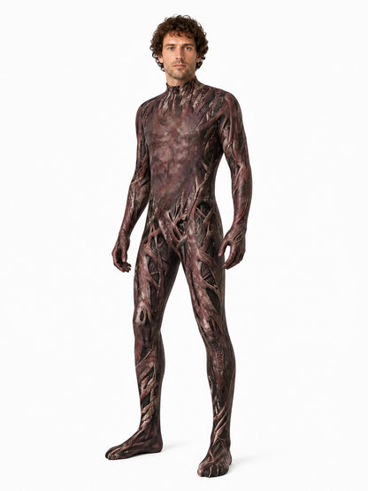 Monster cosplay jumpsuit with mask and claws Costume Masks detail