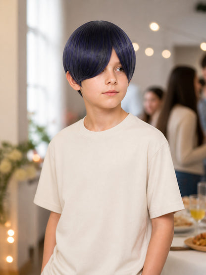 Dark Blue-Purple Carnival Wig for Cosplay