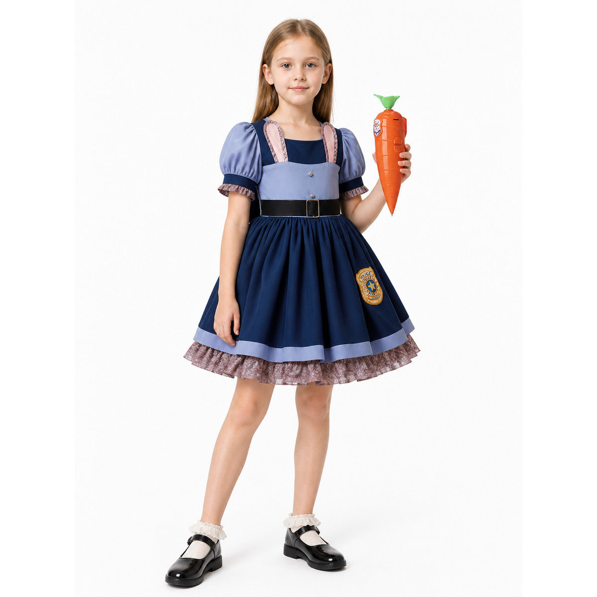 Judy Hopps Kids' Police Costume with Carrot Costumes detail