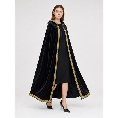 Black Hooded Carnival Cloak for Cosplay occasion guide