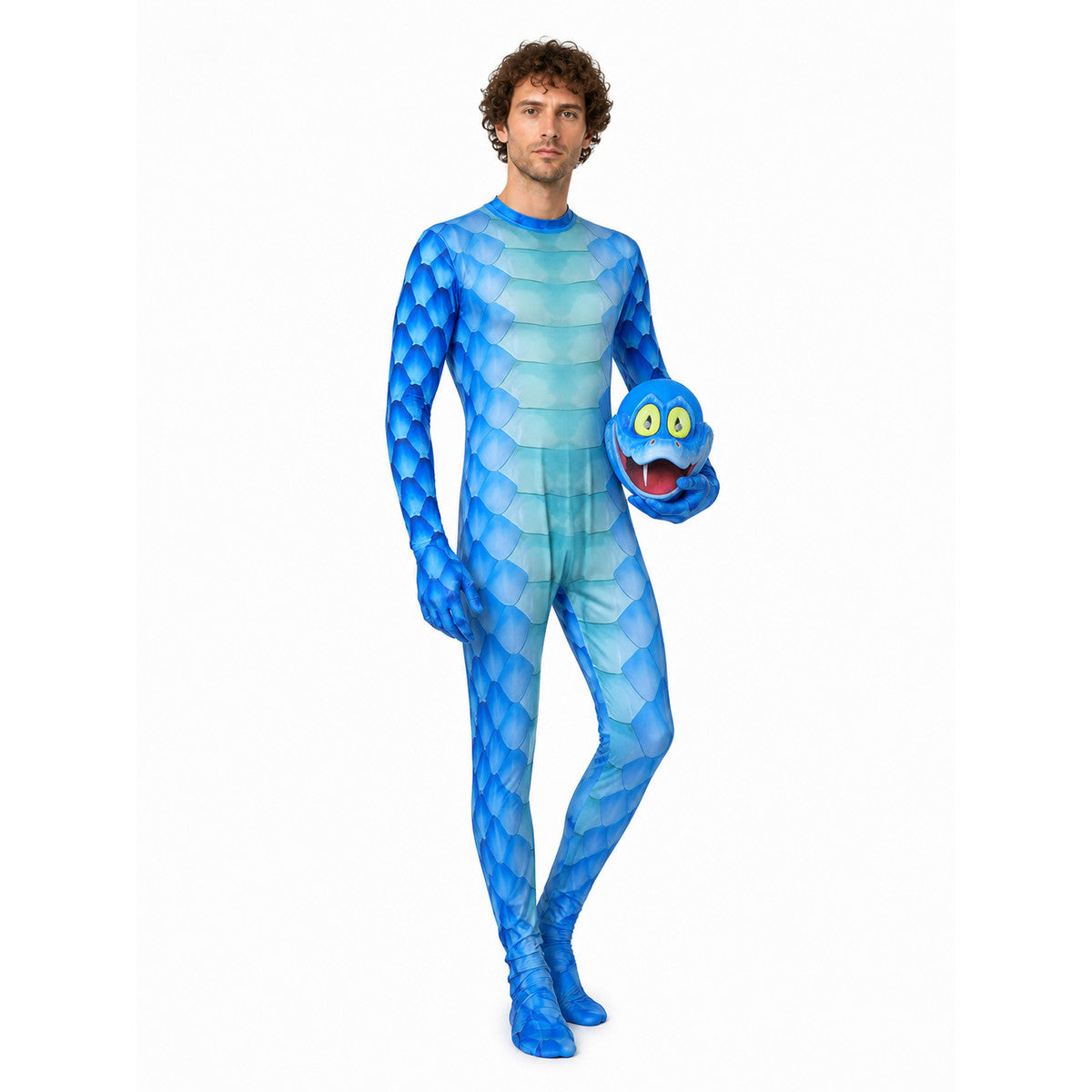 Snake Costume Jumpsuit with Hood and Gloves Costumes detail