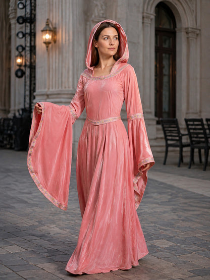 Hooded Medieval Princess Dress for Halloween lifestyle view