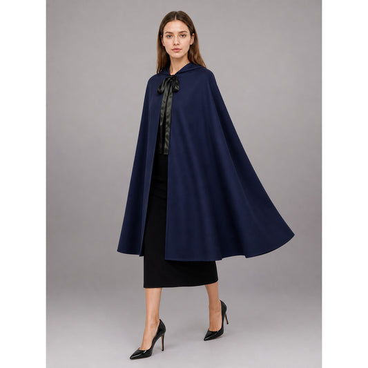 Blue Hooded Medieval Carnival Cloak