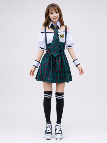 Academic-Style Stage Costume with Tie front view