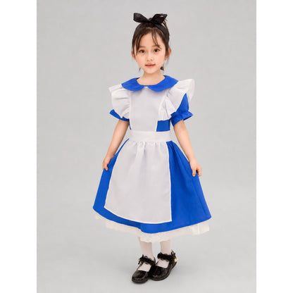 Children's princess dress with apron for a party
