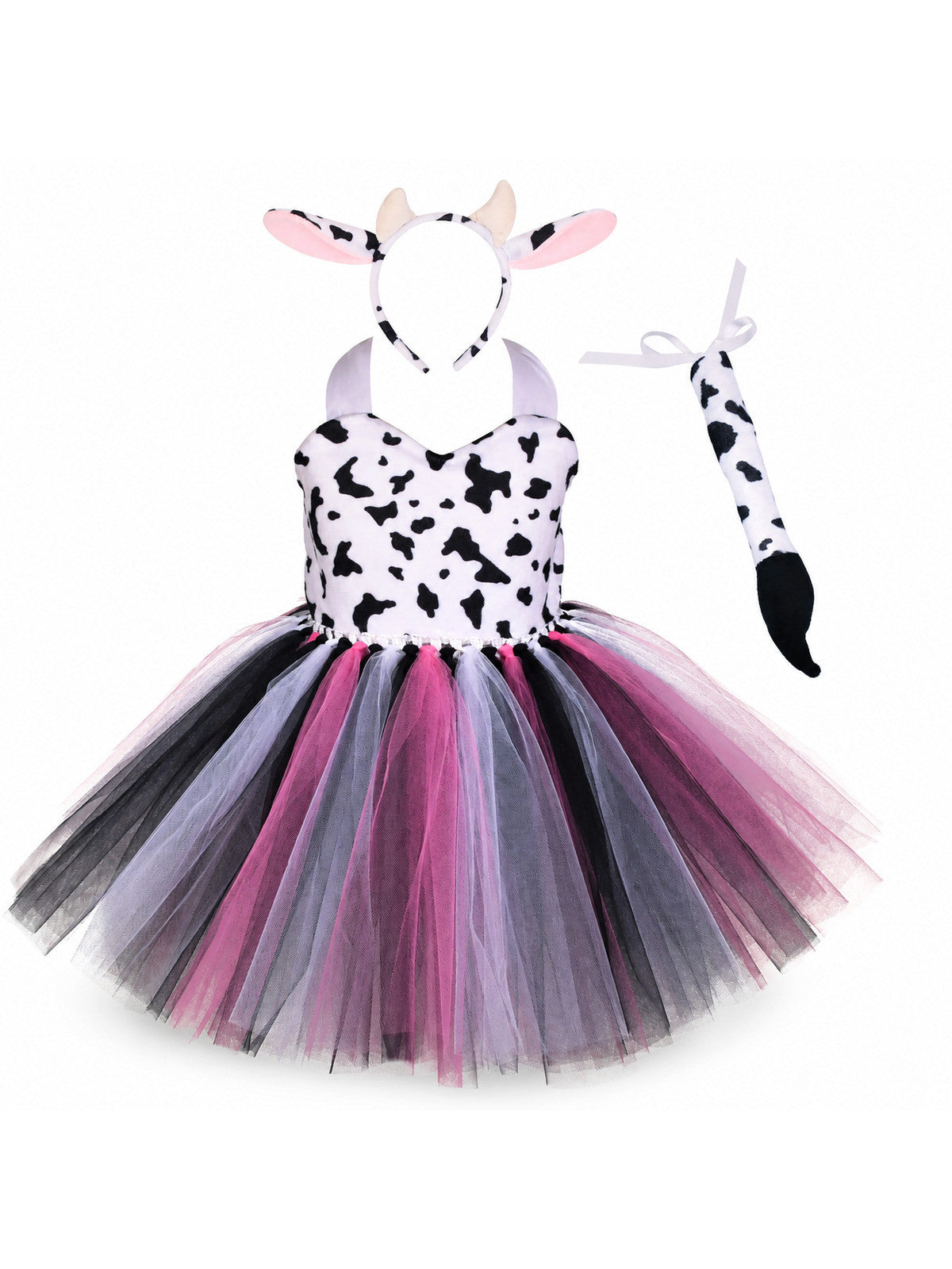 Tiger Costume for Baby Kids Forest Birthday Party Tutu Dress Outfit Toddler main product view