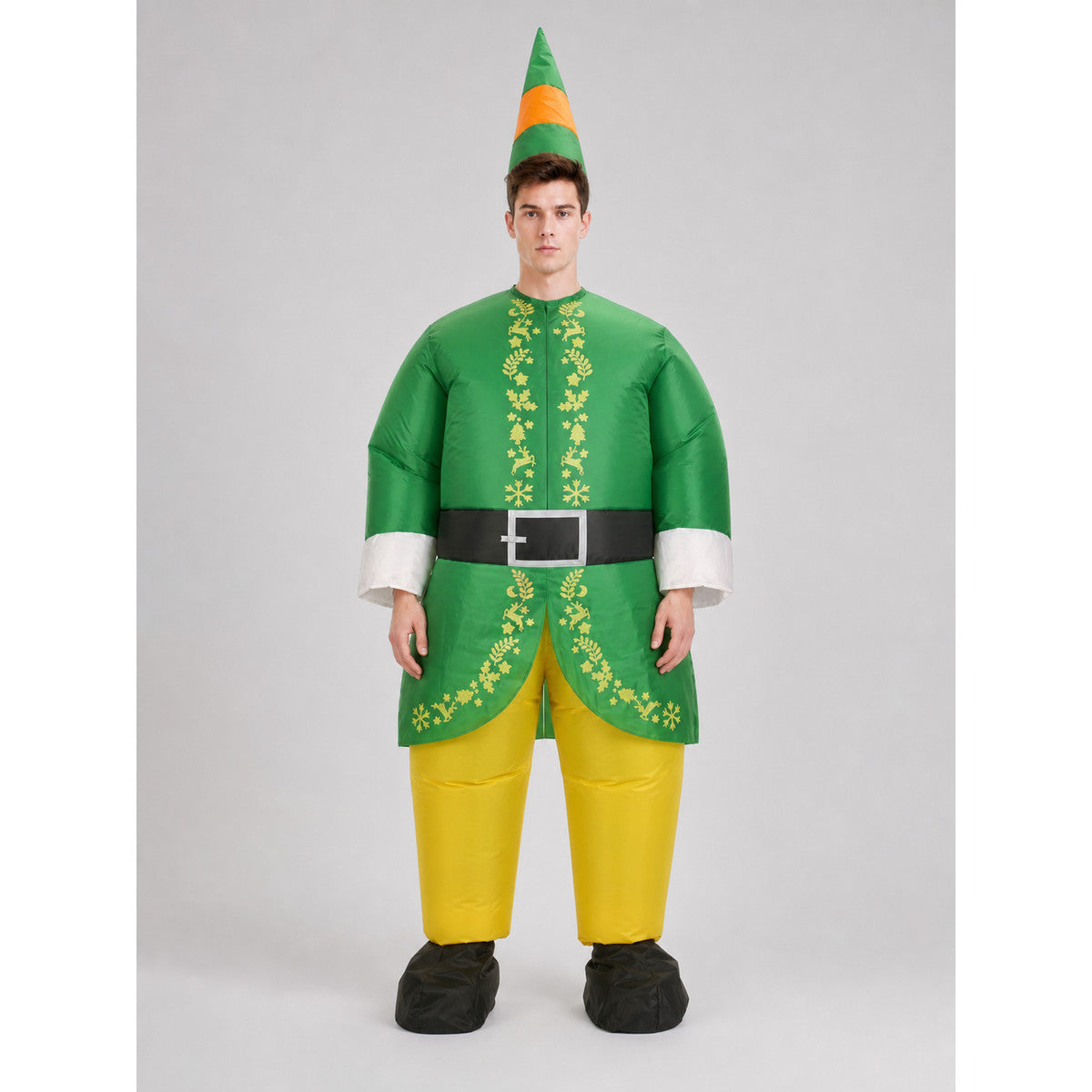 Festive carnival costume with hat on-model view