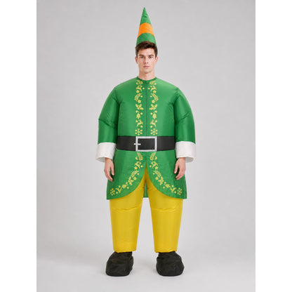 Festive carnival costume with hat on-model view