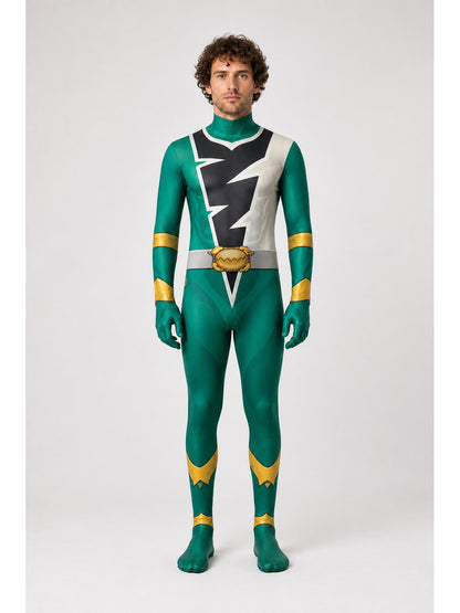 Knight Jumpsuit Costume with Mask and Zipper main product view