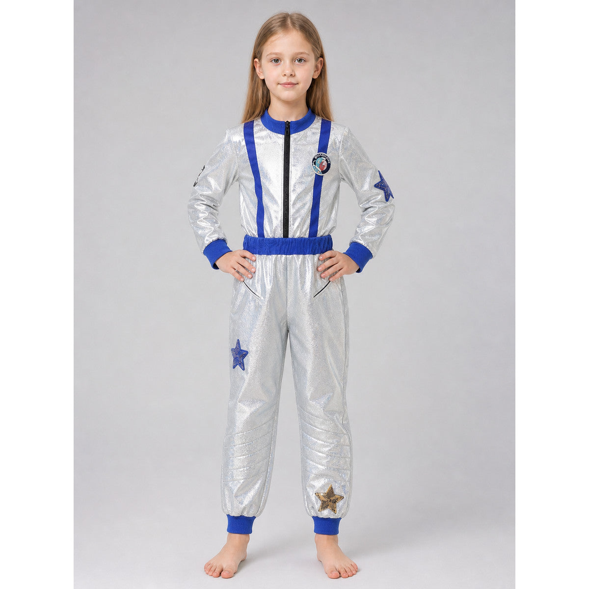 Silver Astronaut Costume for Halloween and the Stage