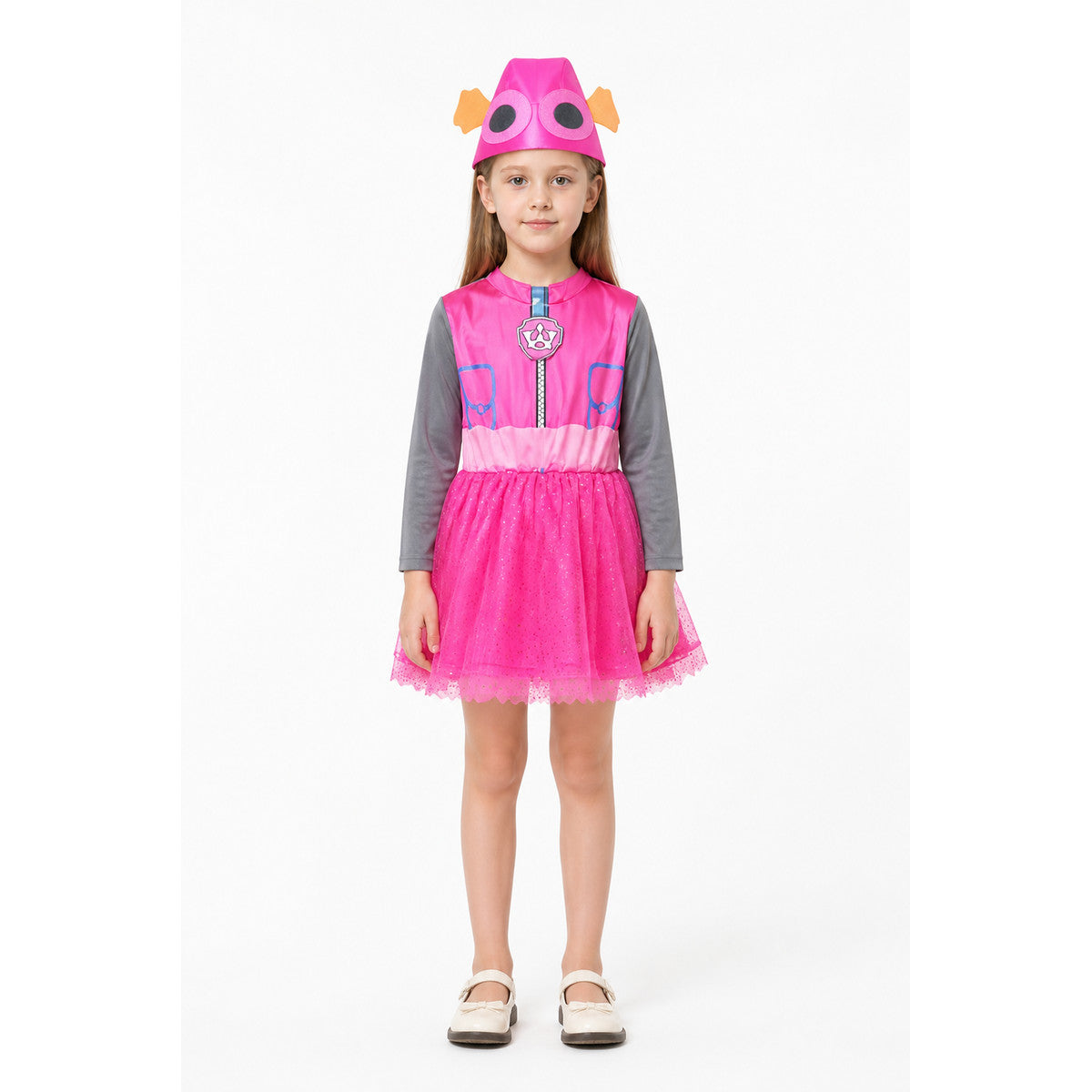 Children's Skye costume from Paw Patrol with hat main product view