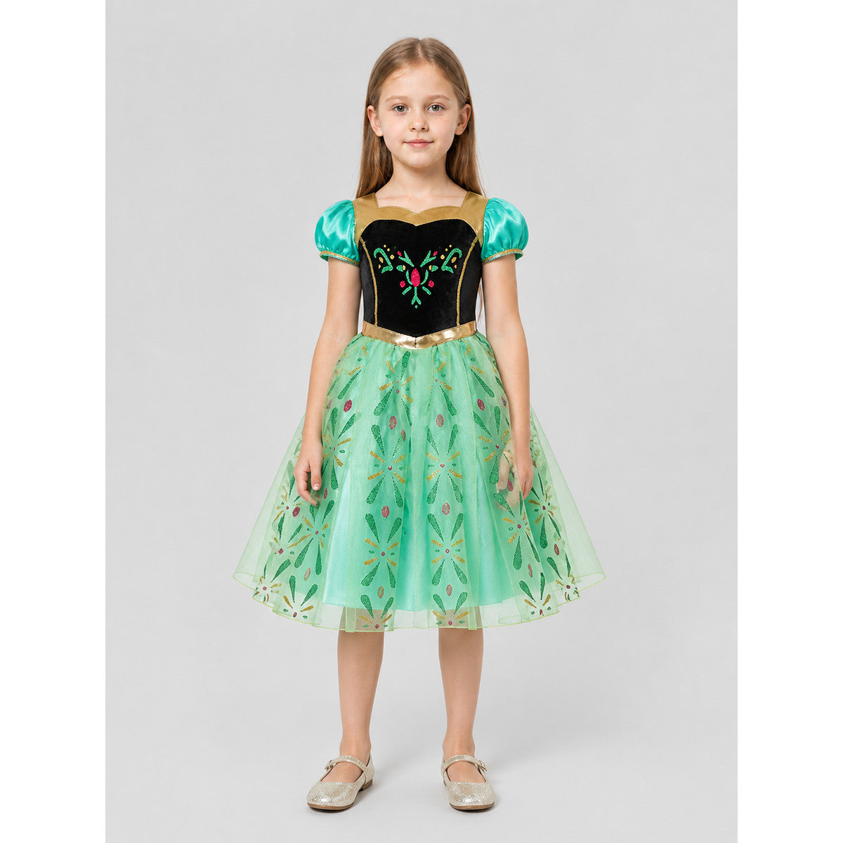 Children's Princess Costume, Full-Skirt Dress on-model view