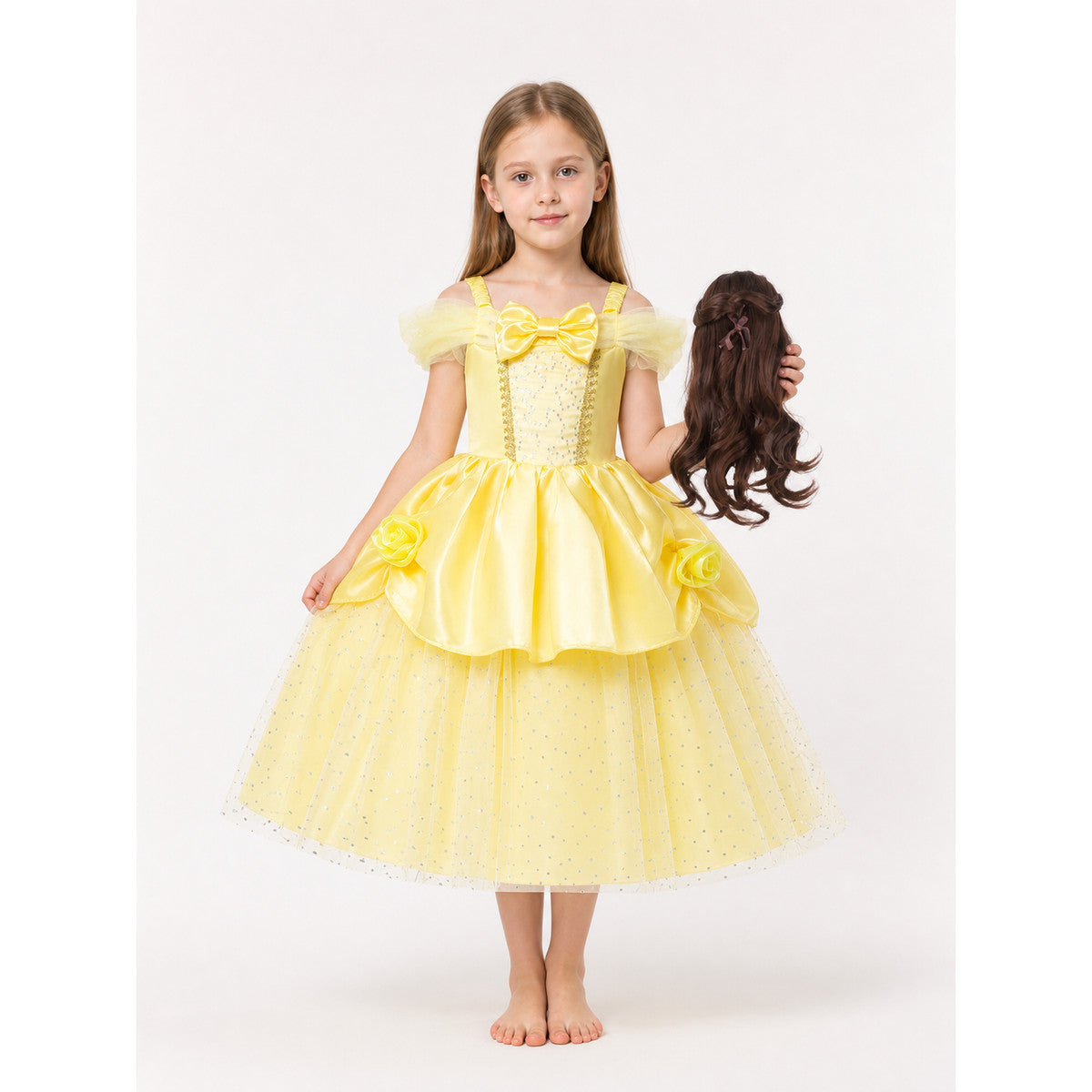 Princess Carnival Costume, Yellow Cosplay Dress main product view