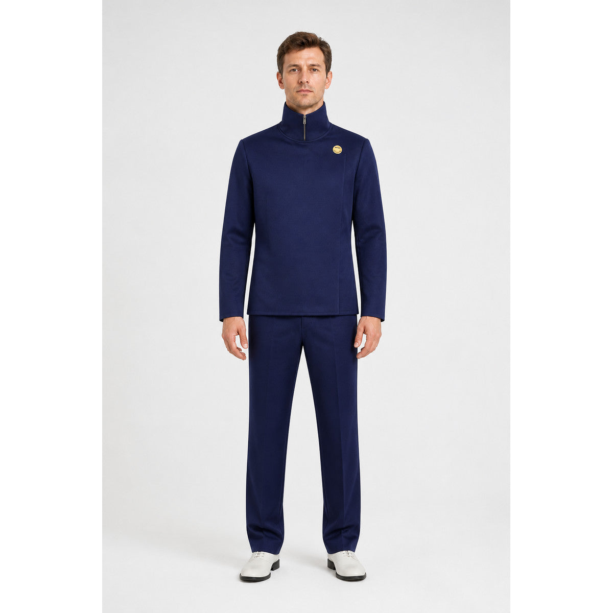 Blue Gojo Satoru High School Uniform, Top and Pants main product view