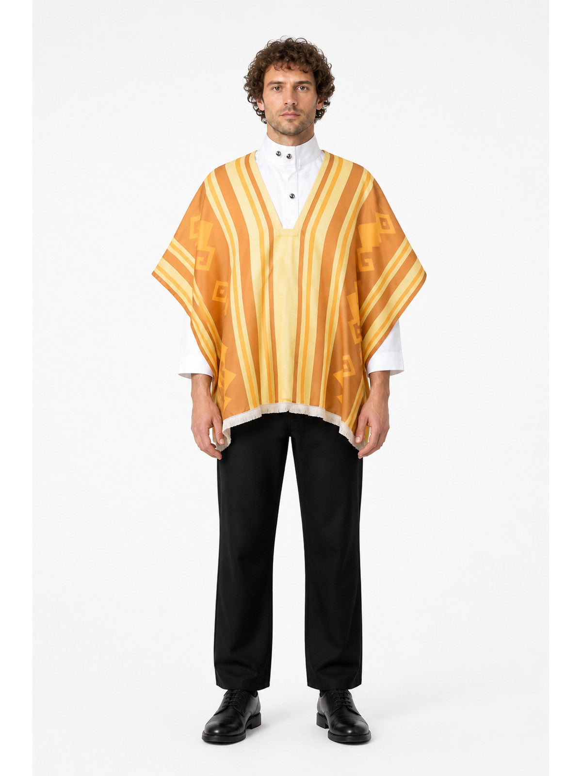 Cosplay Costume with Cape and Geometric Pattern main product view