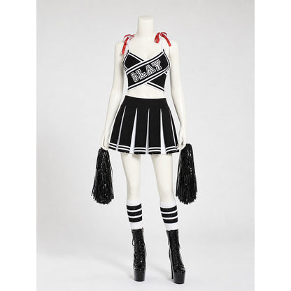 Performance costume: top and pleated skirt