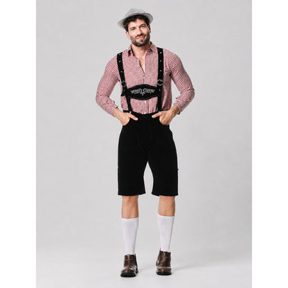 German-Style Outfit: Shirt and Suspender Shorts