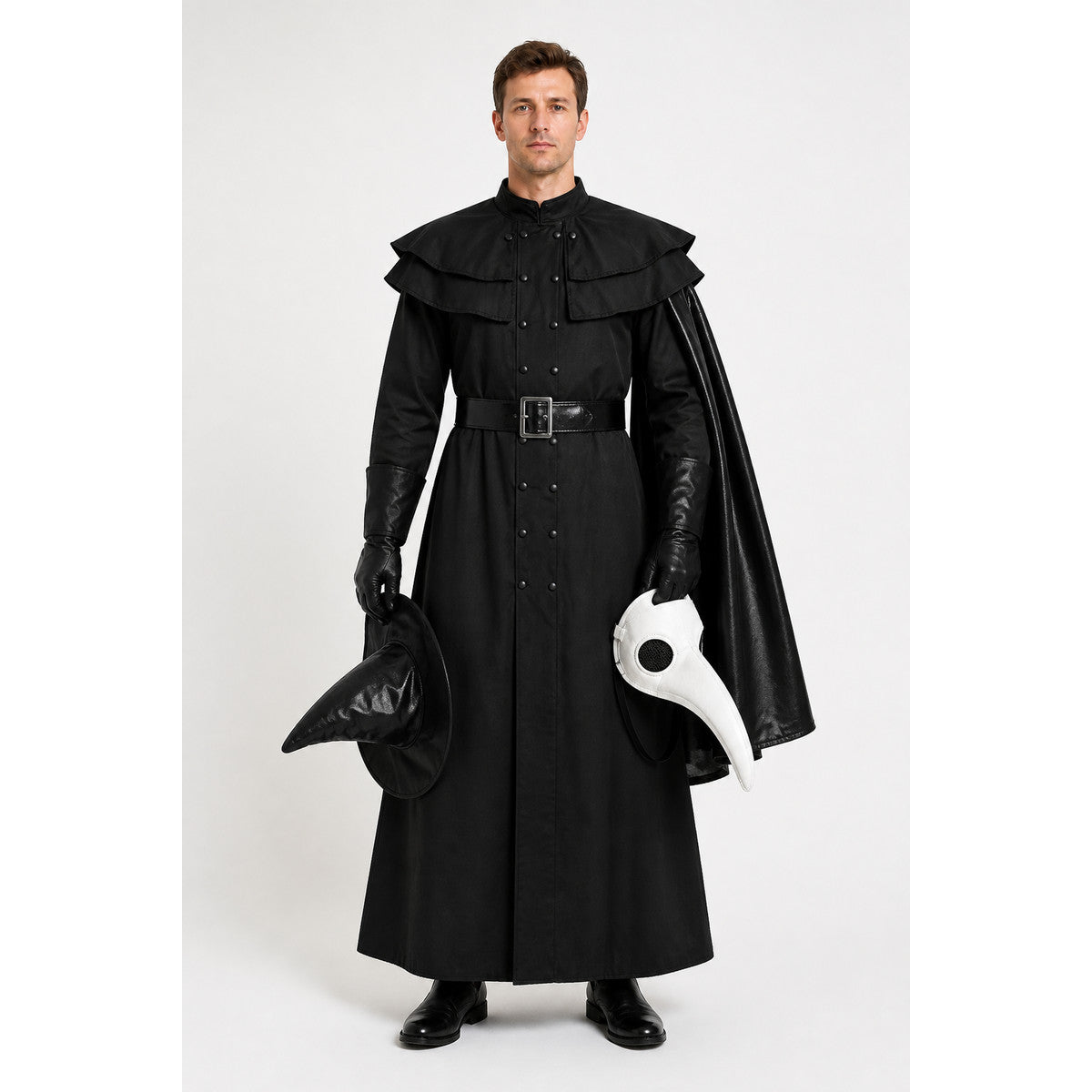 Vampire Costume with Hood and Mask for Cosplay main product view