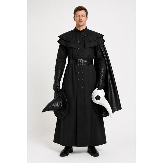 Vampire Costume with Hood and Mask for Cosplay main product view