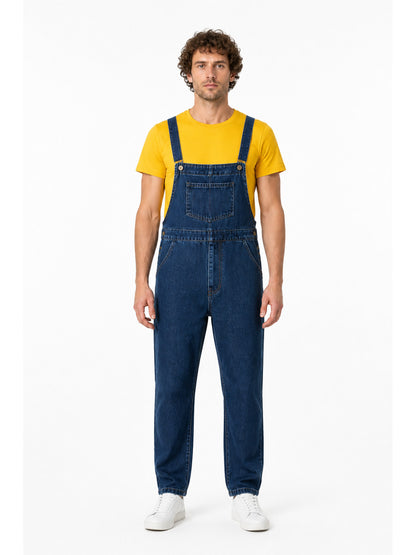 Kids’ Set with T-Shirt and Blue Bib Overalls main product view