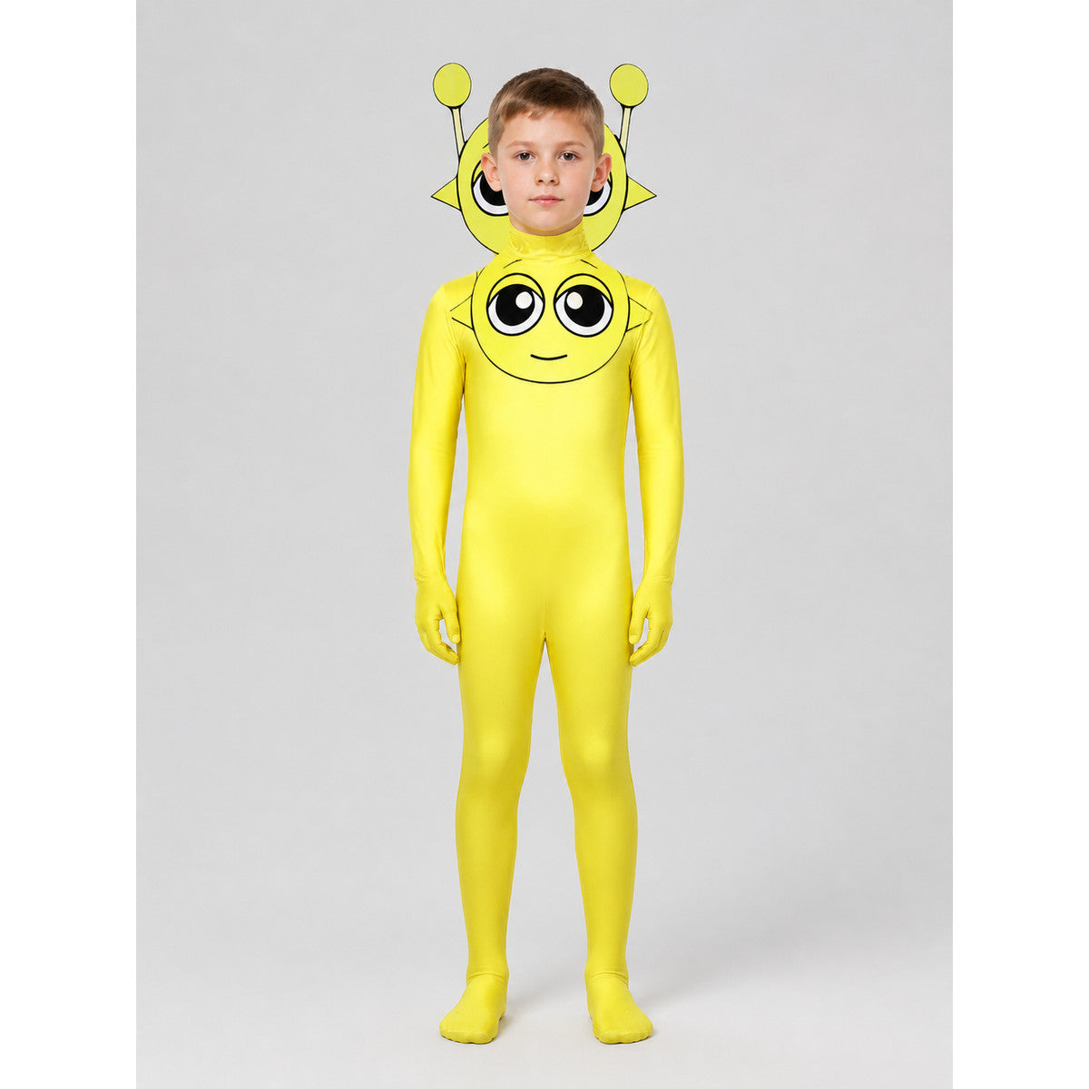 Yellow Hooded Alien Jumpsuit