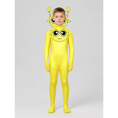 Yellow Hooded Alien Jumpsuit