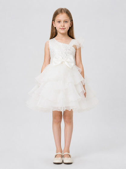 Full Princess Dress with Sequins for Performances on-model view