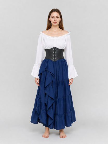 Retro-Style Costume Dress with Corset front view