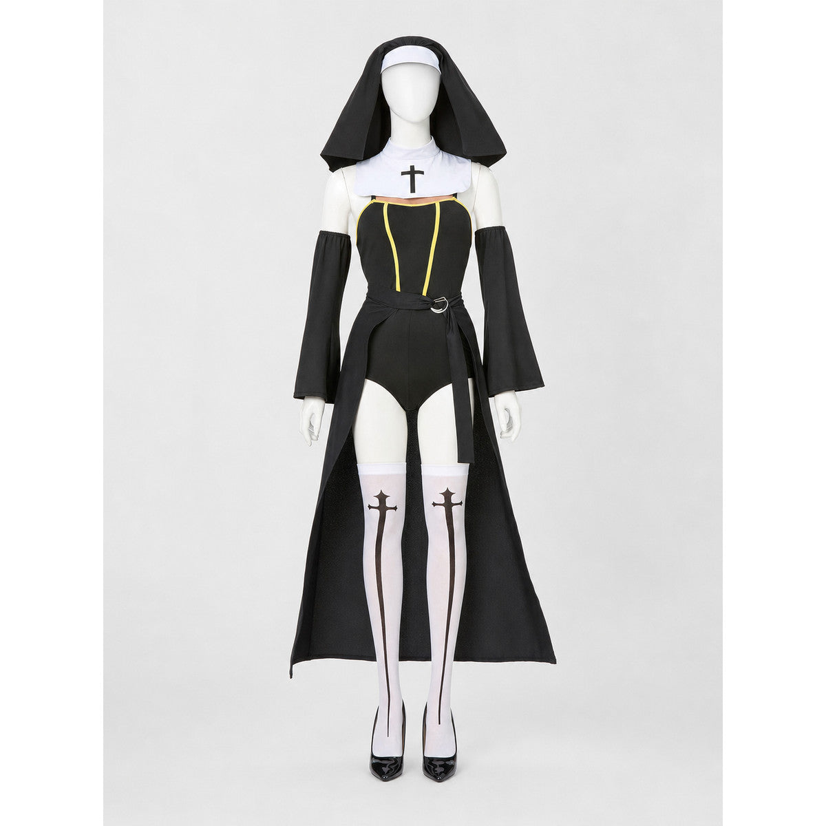 Hooded Cosplay Costume with Cross