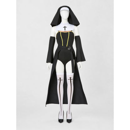 Hooded Cosplay Costume with Cross