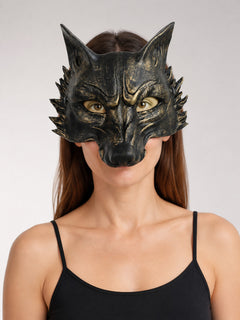 1pc Halloween Wolf Mask, Dramatic Fantasy Animal Face for Cosplay Party and Masquerade