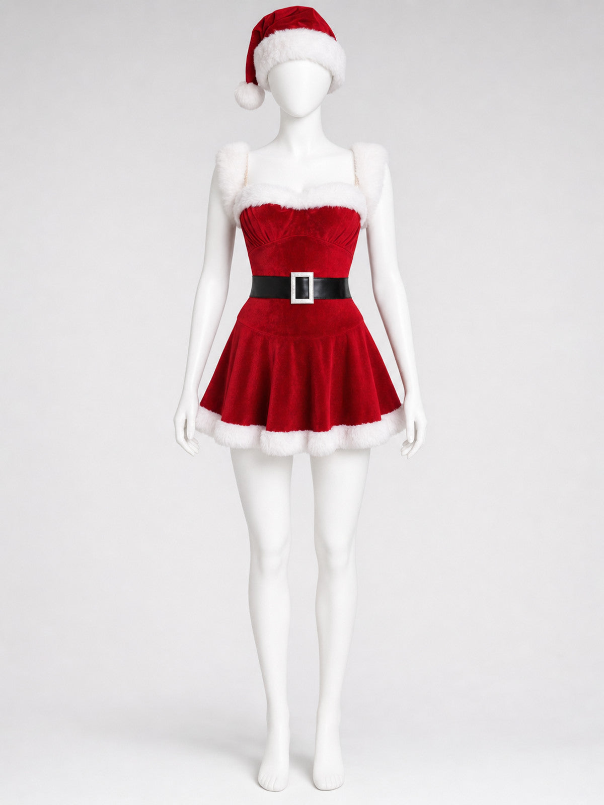 Santa Claus-Inspired Holiday Carnival Costume main product view