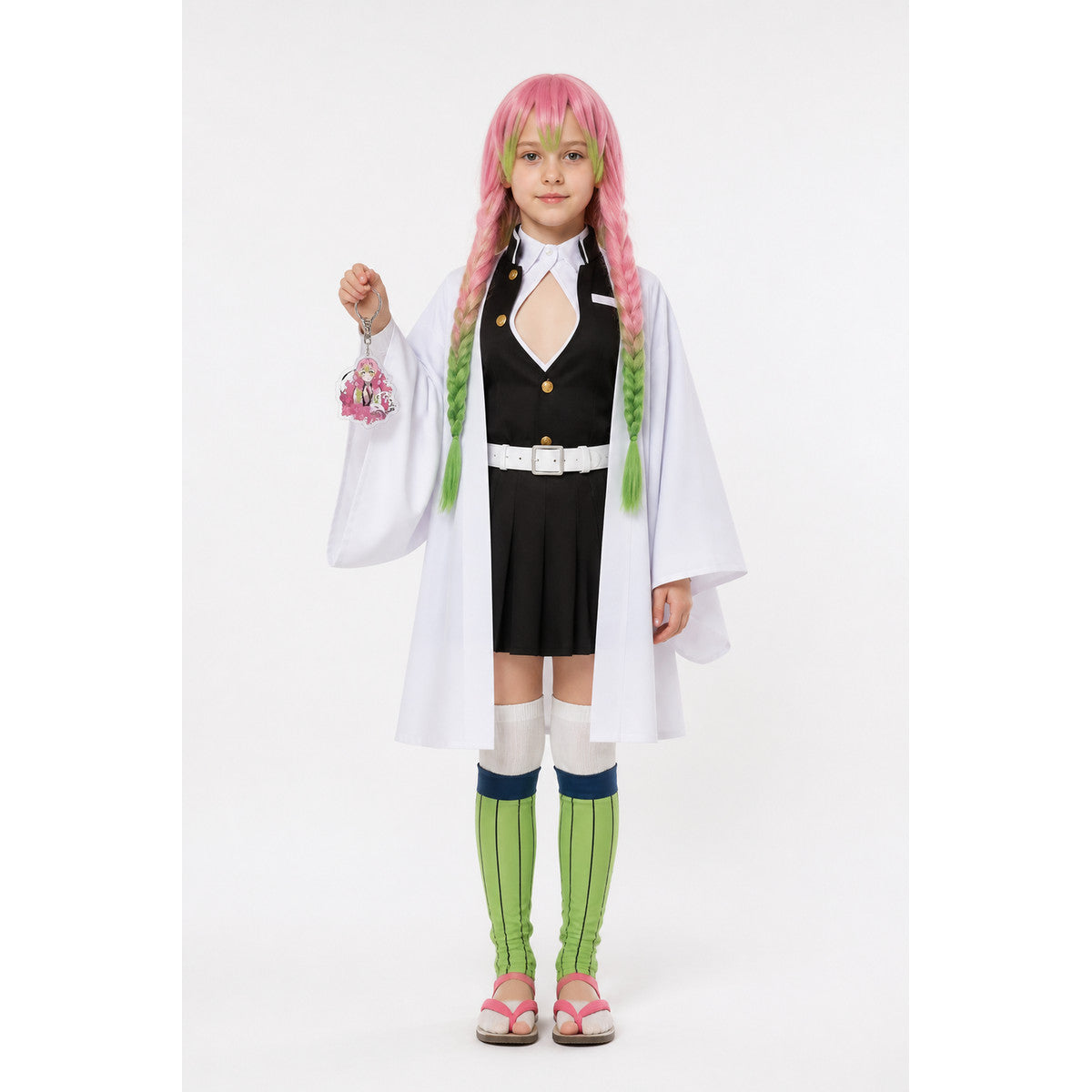 Mitsuri Kanroji Cosplay Costume with Wig main product view