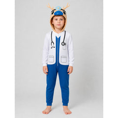 Children’s Deer Doctor Costume with White Lab Coat