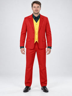 Clown Costume: Red Jacket and Yellow Vest