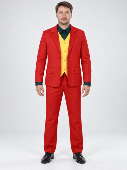 Clown Costume: Red Jacket and Yellow Vest