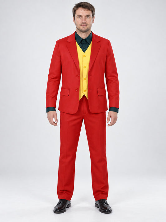 Clown Costume: Red Jacket and Yellow Vest
