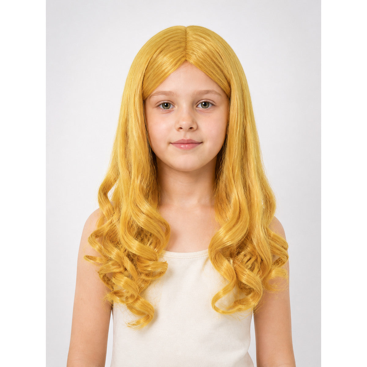Gold-Toned Carnival Wig for Halloween and Cosplay main product view