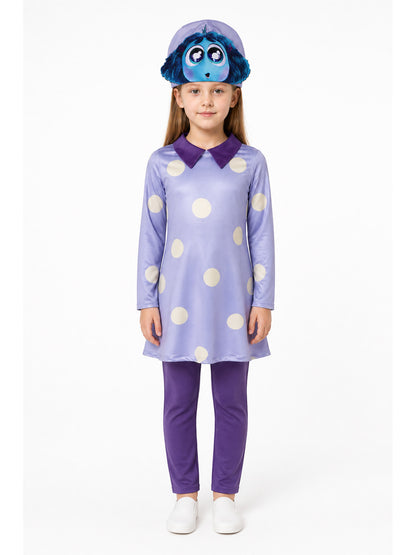 Inside Out 2 Carnival Costume with Dress and Mask main product view