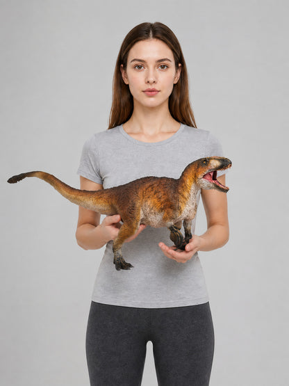 Predatory Dinosaur Figurine with Movable Jaw on-model view