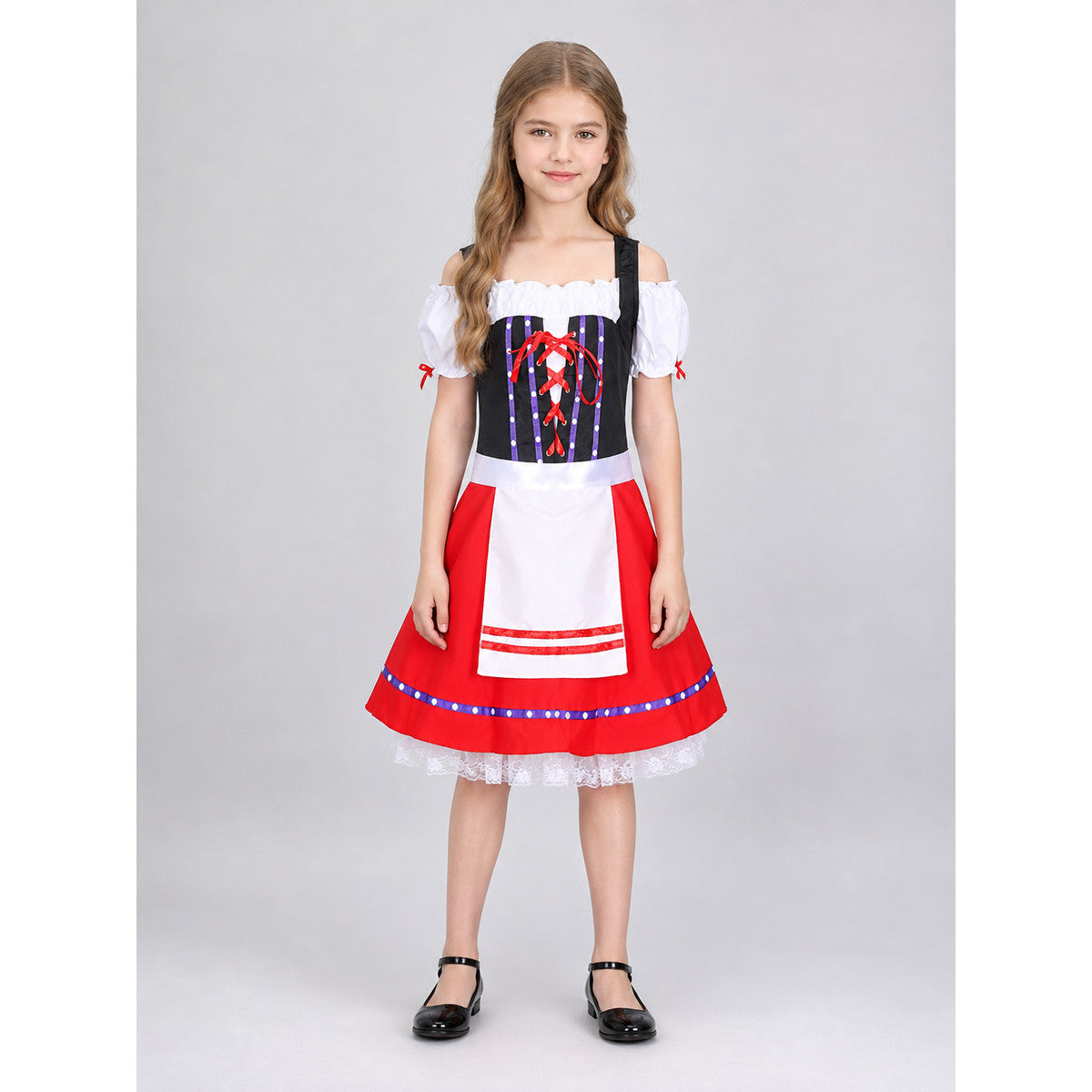 Bavarian-Style Oktoberfest Cosplay Dress