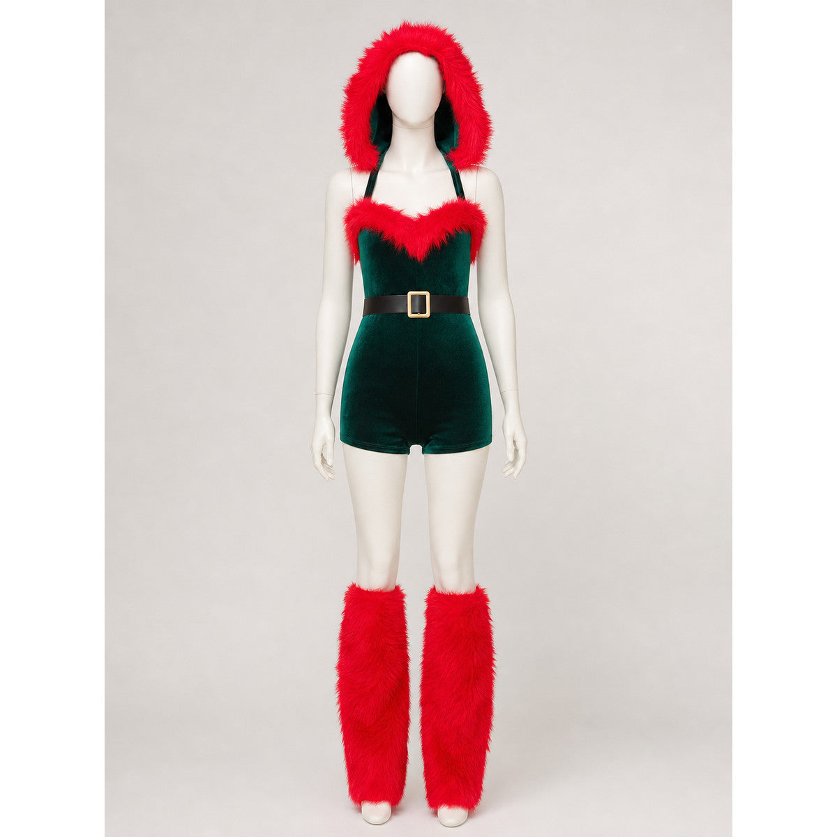 Christmas Hooded Jumpsuit Costume